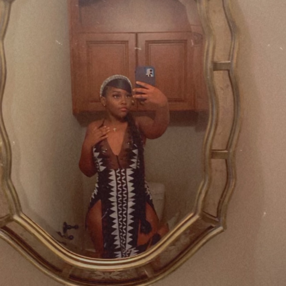 Black & white sparkle dress